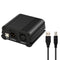 48V Phantom Power Supply with USB Cable XLR 3 Pin Mic Audio Cable for Condenser