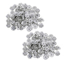 100pcs Metal Snap Buttons Fastener 17mm Clothes Jeans Belts Jacket Clasps
