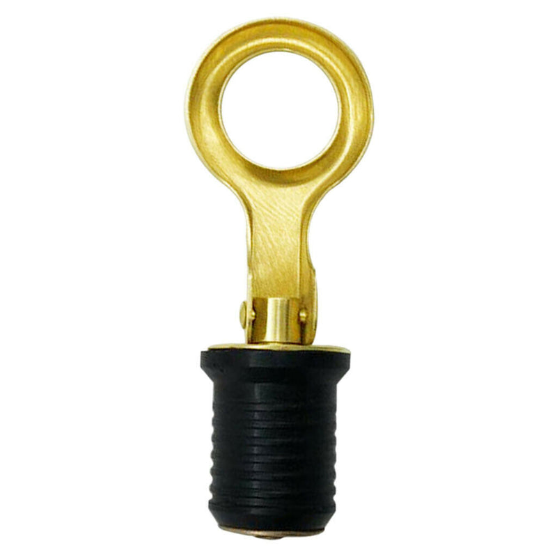 1" Rubber & Brass Snap Flip Style Hull Livewell Drain Plug Fishing Boat Part