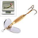 Metal Fishing Lures Spinner Spoon Baits Bass Crankbait Hook Tackle 9cm 16.5g New