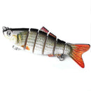 Fishing Lure 10cm 6-Segment Lifelike Lure Baits Crankbaits with 2 Hook