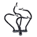 4 Hand Solder Hand Pcb Card Holder Flexible Arm Blue