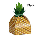 24pcs Pineapple Box Candy Gift Box Bag Luau Tropical Hawaiian Theme Party Favor