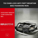 Reflective Security Heavy Duty Anti-theft Combination 5 Digit Bicycle Chain Lock