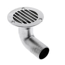 Heavy Duty 1-1/4" Boat Deck Drain Fitting 90 Deg 316 Stainless Steel for Marine