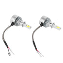 1Pair Universal 6500K 5000LM H3 LED COB Car Auto Headlight Head Lamp Bulbs