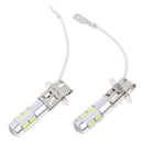 2X H3 50W 6000K High Power Car LED Bulbs White JR
