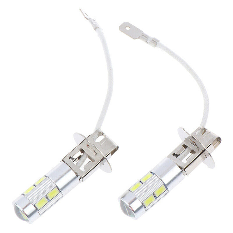 2X H3 50W 6000K High Power Car LED Bulbs White JR
