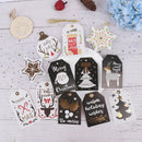 18pcs/set Kraft Paper Tags Christmas DIY Crafts Hang Tag Gift Wrapping Suppl.3C