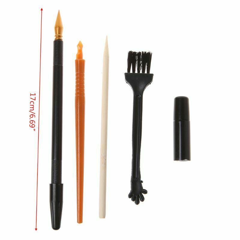 5Pcs Painting Drawing Scratch Arts Set Stick Scraper Pen Tools DIY Creative