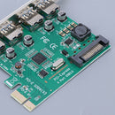 PCI-E to USB 3.0 4-Port PCI  Expansion Card (PCIe Card) 4 USB Ports