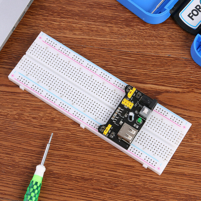 MB102 830 Points Solderless Bread Board Power Module 65 Jumper Wires Kit