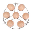 2pcs Kitchen Stainless Steel Tripod Egg Steamer Rack Egg Steaming Rack