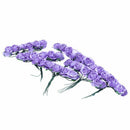 144 X Artificial Paper Rose Flower Wedding Craft Decor Deep Purple B6N1