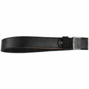 Men's Leather Belt Metal Buckle Automatic Clasp 39-43 inch black X1C1