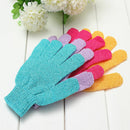 Exfoliating Body Scrub Gloves Shower Bath Mitt Loofah Skin Massage Sponge =TOCA
