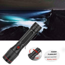 IP44 Waterproof Mini 600lm P8LED Flashlights 3 Modes Smart Glare Flashlight
