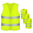 Safety Vests, 4 Pieces Safety Vest Car Tire Vest Neon Yellow with 360 Degre S9D4