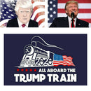 5Pcs/set Blue Donald Trump Bumper Stickers - 2020 All Aboard The Trump Train
