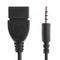 3.5mm Male Plug Jack To USB 2.0 Female Car Stereo Audio Adapter Converter CabTO