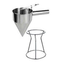 Durable Stainless Steel Funnel Octopus Balls Tools With Rack 1.2L
