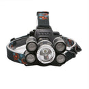 50000Lm 5Head Xm-L T6 Led 18650 Head Light Lamp Headlight Flashlight Torch