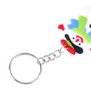 1PC Cartoon Christmas Santa Claus Snowman Keyring Pendants Gifts Toys- OZ