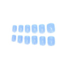 Pure color French False Nails Art Acrylic Full Cover Tips Manicure Glue %!