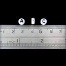 200pcs Lot Mini Acrylic Alphabet Letter Coin Round Flat Loose Spacer Beads I1D0