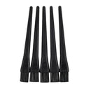 5 Pcs 1.5 x 0.5cm Black Plastic Round Handle Anti Static ESD Brush B3V5