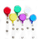 1PC Retractable Reel ID Recoil Badge Lanyard Name Tag Key Card Holder Bel