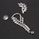Water Drop Earrings Luxury Cubic Zirconia Cz Unique Curve Big Long Fashion