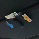 Multi-function Car Sun Visor Sunshade Card Organizer Clip Black Holder Z6U2