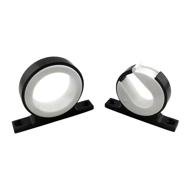 2Pcs New Fishing Rod Storage Clips Pole Holder Rack Organizer Mounting - Black