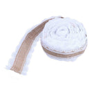 10M DIY Lace Linen Roll Christmas Wedding Craft Decorations Home