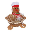 Merry Christmas Candy Storage Basket Decoration Santa Claus Storage Basket  X1C6