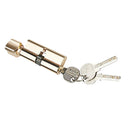 Replacement Brushed Zinc Alloy Cylinder Lock With 3 Keys 90mm
