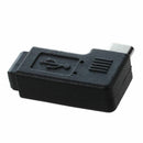 Micro USB Male to Mini USB 5Pin Female Plug Right Angle Connector Adapter