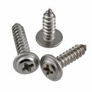 110x ASSORTED PIECE No. 6 8 10 STAINLESS FLANGE POZI PAN SELF TAPPING SCREW Y9J6