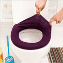 Bathroom Toilet Seat Closestool Washable Soft Warmer Mat Cover Pad Cushion  F9C9