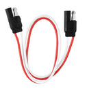 1.25ft 2-Pin SAE Plug Trailer Light Wiring Harness Extension Cable Connector Kit