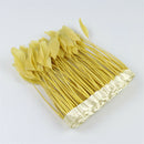 15-20cm Golden Feather Fringe Trim Sewing Edge Crafts Garment Decors 2m