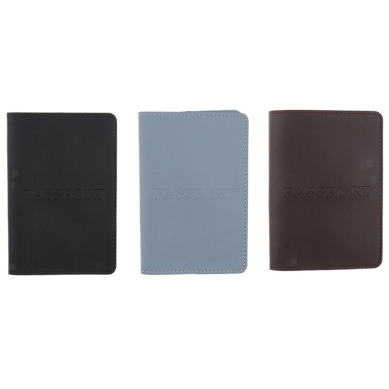 New Passport Holder Cover Wallet Case - Leather ID Organizer Card Two Slots High