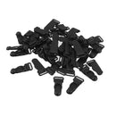 100pcs Womens Plastic Garter Belt Clips Hooks Suspender Clips Black & White