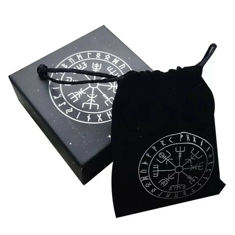 Divination Handmade Rune Stones Card Set Nordic with Bag Props Home Toys