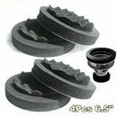 4Pcs Door Soundproof Round Ring Foam Pad Woofer Speaker Noise Insulation Part
