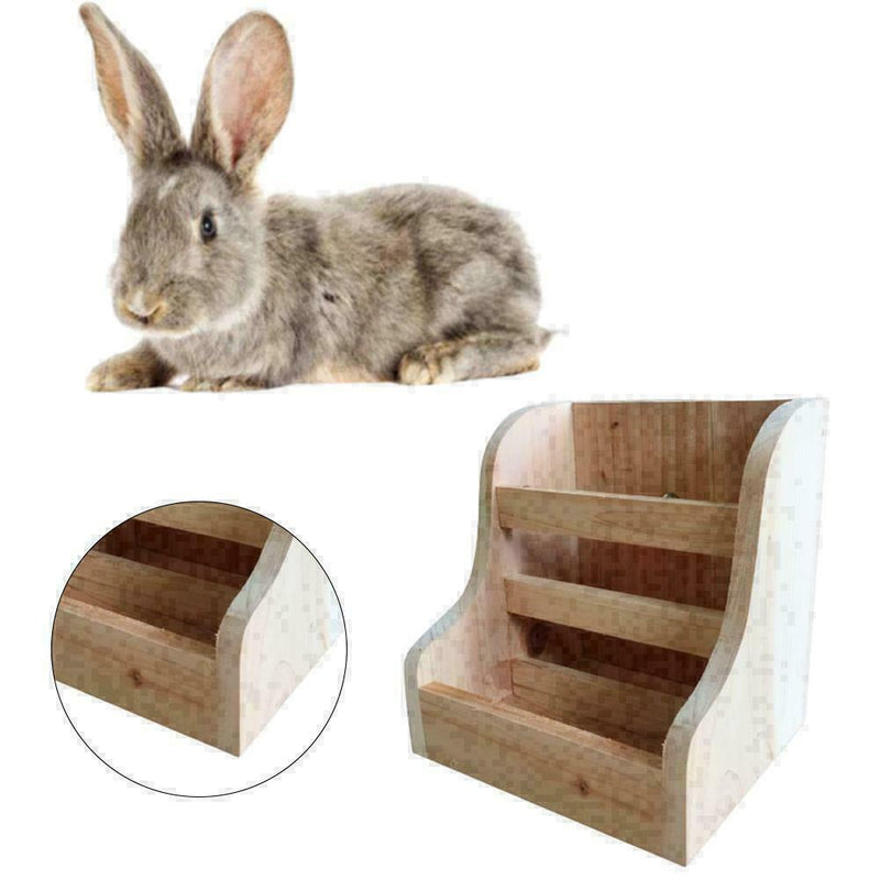 2In1 Pet Feeder Rabbits Guinea Pig ChinchillaBest H3D6 G3I4 wooden Disp Fra E3V5