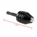 0.5-8mm 1/4" Keyless Drill Chuck Adapter Screwdriver Impact Driver Hex Shank YM