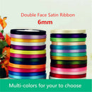 25 yds Double Face Satin Ribbon DIY Hair Bow Wedding Gift Decor Party Craft 6mm