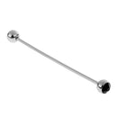 3Pcs Men's Collar Brooch Tips Plain Tie Ball Pin Bar Clasp Clip